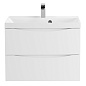 Тумба с раковиной подвесная BelBagno Marino 600, Bianco Opaco, 600x450x500, MARINO-600-2C-SO-BO-P/BB600/450-LV-MR-AST