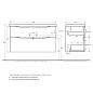 MARINO-H60 База под раковину подвесная с двумя выкатными ящиками, Bianco Lucido, 1100x450x600, MARINO-H60-1100-2C-SO-BL-P
