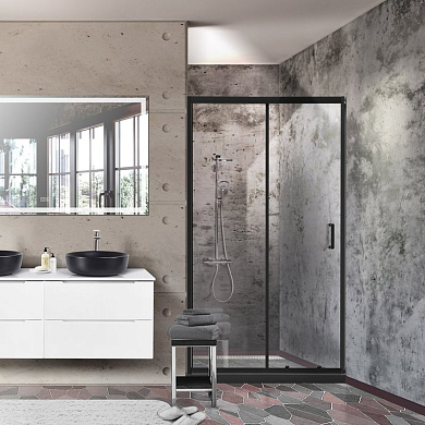 Душевая дверь в нишу BELBAGNO UNO-195-BF-1-120-P-NERO