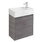 Тумба с раковиной подвесная Belbagno KRAFT MINI 500, Cemento Grigio, 494х256х500, KRAFT MINI-500/260-1A-SO-CG-R/7045-KL