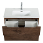 Тумба с раковиной подвесная Belbagno ETNA 39-800, Rovere Moro, 810х390х515, ETNA39-800/390-2C-SO-RW-P/BB800/390ETL