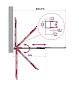 Душевая шторка на ванну BelBagno LUCE-VF-11-80/145-C-Cr