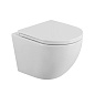 Унитаз подвесной безободковый с сиденьем BelBagno ФОРМАТ (UNO) BB3105CHR/SC