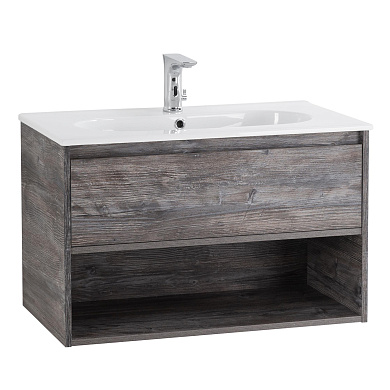Тумба с раковиной подвесная Belbagno KRAFT 800, Pino Pasadena, 800x460x500, KRAFT-800-1C-SO-PP/LOV-800-LVB