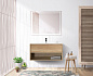 Тумба подвесная с керамической раковиной BelBagno KRAFT 100 Rovere Nebrasca Nature