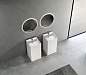 Напольная раковина из искусственного камня Solid Surface CEZARES CZR-SLIDER-400/850-LV-SS