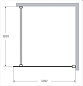 Душевая перегородка CEZARES LIBERTA-L-1-125-120-C-Cr