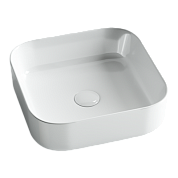 Умывальник чаша накладная квадратная Ceramica Nova Element 385*385*135мм