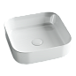 Умывальник чаша накладная квадратная Ceramica Nova Element 385*385*135мм