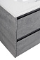 Тумба с раковиной подвесная Belbagno KRAFT 800, Cemento Grigio, 810х460х515, KRAFT-800-2C-SO-CG/LOV-800-LVB