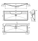 Раковина из литьевого мрамора Belbagno 1200х455х145, BB1200/455-LV-MR-ALR