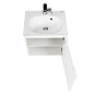 Тумба с раковиной подвесная Belbagno ETNA 500, Bianco Lucido, 496x392x400, ETNA-500-1A-SO-BL-P-R/BB1923-500