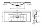 Тумба подвесная с раковиной из литьевого мрамора для ванной комнаты Belbagno Marino-H60 120 см Bianco Lucido
