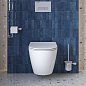 Унитаз подвесной безободковый с сиденьем и смывом ТОРНАДО BelBagno СФЕРА (SFERA-TOR) BB046CH-TOR/SC
