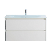 Тумба с раковиной подвесная Belbagno KRAFT 900, Bianco Opaco, 910х460х515, KRAFT-900-2C-SO-BO/BB910/465-LV-VTR-BL