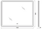 Зеркало BelBagno SPC-MAR-1000-800-LED-TCH-WARM