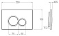 Инсталляция с кнопкой для подвесного унитаза Belbagno BB097SET.R.CR