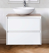 Тумба с накладной раковиной для ванной комнаты BelBagno Kraft 70 см Bianco Opaco