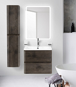 Тумба подвесная с раковиной из литьевого мрамора BelBagno ALBANO 60 Rovere Nature Grigio