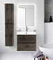 Тумба подвесная с раковиной из литьевого мрамора BelBagno ALBANO 60 Rovere Nature Grigio