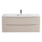 Тумба с раковиной подвесная BelBagno Marino 1200, Crema Opaco, 1200x450x500, MARINO-1200-2C-SO-CO-P/BB1200/450-LV-MR-PR