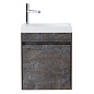 Тумба подвесная с раковиной из литьевого мрамора BelBagno PIETRA MINI 46-R Stone, правосторонняя