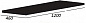 CADRO Столешница из HPL материала Nero Magma 120x46x1,3, CADRO-120-HPL-NRM