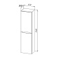 Колонна подвесная правосторонняя Belbagno Etna 300x400x1500, Bianco Lucido, ETNA-1500-2A-SC-BL-P-R