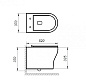 Унитаз подвесной с сиденьем BelBagno ACQUA + Система инсталляции для унитазов с кнопкой смыва BB340CHR/BB2020SC/BB002-80/BB005-PR-CHROME
