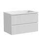 Тумба с керамической раковиной подвесная, SANCOS Snob T, 80 см Bianco SNT80W+CN7012