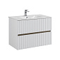 ELEGANT База под раковину подвесная с двумя выкатными ящиками, 80 см AM-ELEGANT-800-2C-SO-BM-LED белый матовый