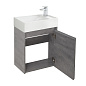 Тумба с раковиной подвесная Belbagno KRAFT MINI 500, Cemento Grigio, 494х256х500, KRAFT MINI-500/260-1A-SO-CG-R/7045-KL